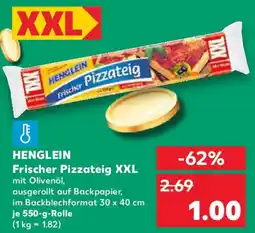 Kaufland HENGLEIN Frischer Pizzateig XXL Angebot