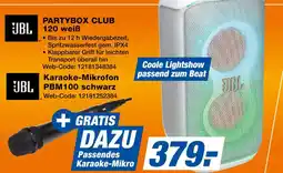 Expert Jbl partybox club 120 weiß oder karaoke-mikrofon pbm100 schwarz Angebot