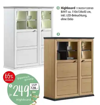 Zurbrüggen Highboard Angebot