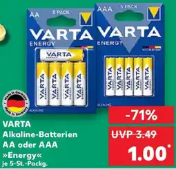 Kaufland VARTA Alkaline-Batterien Angebot