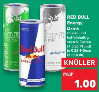 Kaufland RED BULL Energy Drink Angebot