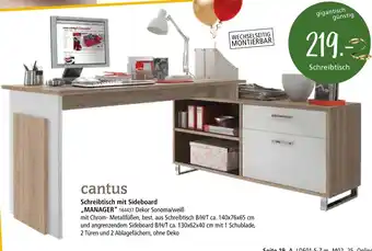 Zurbrüggen Cantus schreibtisch mit sideboard manager Angebot