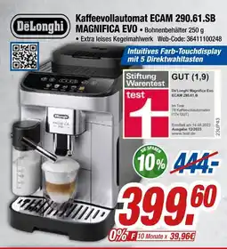 Expert Delonghi kaffeevollautomat ecam 290.61.sb magnifica evo Angebot