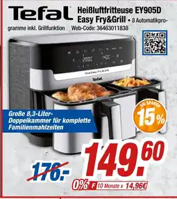 Expert Tefal heißluftfritteuse ey905d easy fry&grill Angebot