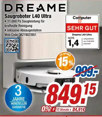 Expert Dreame saugroboter l40 ultra Angebot