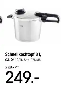 Zurbrüggen Fissler schnellkochtopf 8 l Angebot