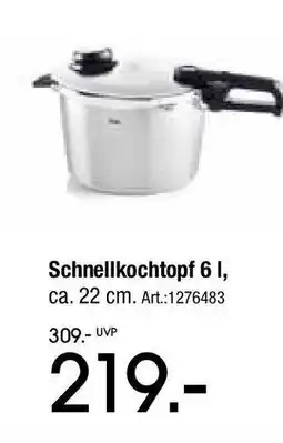 Zurbrüggen Fissler schnellkochtopf 6 l Angebot