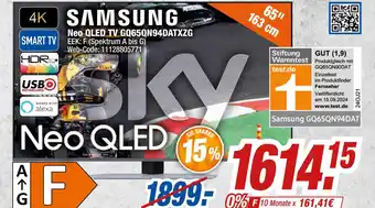 Expert Samsung neo qled tv gq65qn94datxzg Angebot