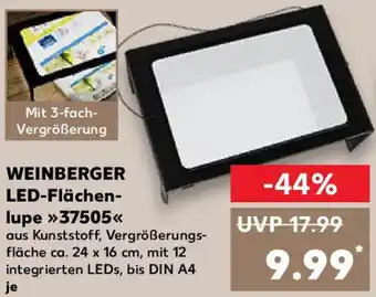 Kaufland WEINBERGER LED-Flächenlupe 37505 Angebot