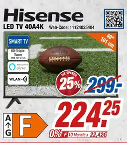 Expert Hisense led tv 40a4k Angebot