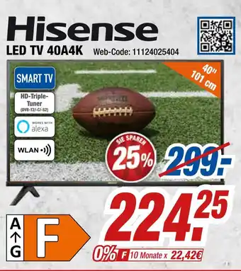 Expert Hisense led tv 40a4k Angebot