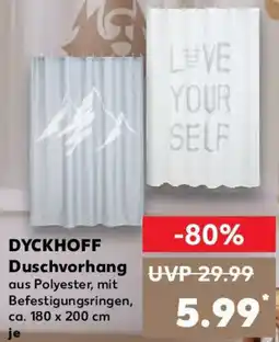 Kaufland DYCKHOFF Duschvorhang Angebot