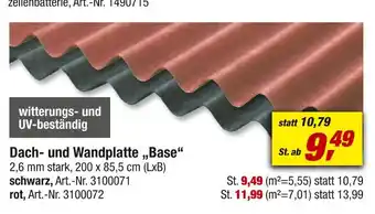 toom Baumarkt Base dach- und wandplatte „base“ Angebot