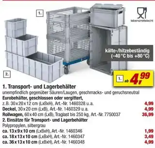 toom Baumarkt Transport- und lagerbehälter oder einsätze für transport- und lagerbehälter Angebot