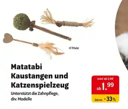 Das Futterhaus Trixie matatabi kaustangen und katzenspielzeug Angebot