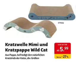 Das Futterhaus Trixie kratzwelle mimi und kratzpappe wild cat Angebot