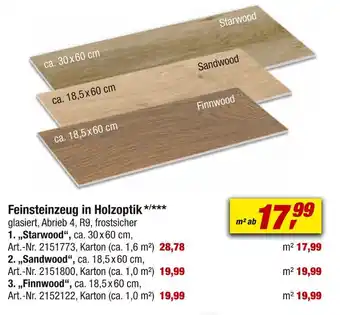 toom Baumarkt Feinsteinzeug in holzoptik Angebot