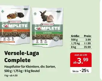 Das Futterhaus Versele-laga complete Angebot