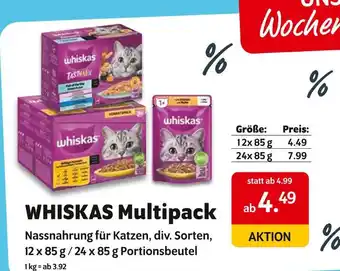 Das Futterhaus Whiskas multipack Angebot