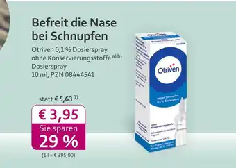 Mea Otriven 0,1 % dosierspray ohne konservierungsstoffe Angebot