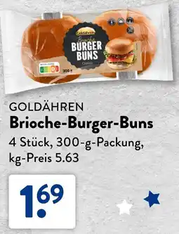 Aldi Süd GOLDÄHREN Brioche-Burger-Buns Angebot