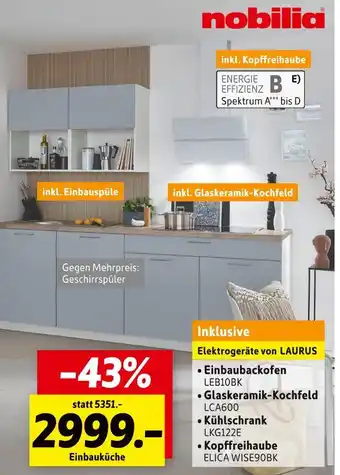 SCONTO Nobilia einbauküche Angebot