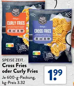 Aldi Süd SPEISE ZEIT Cross Fries oder Curly Fries Angebot