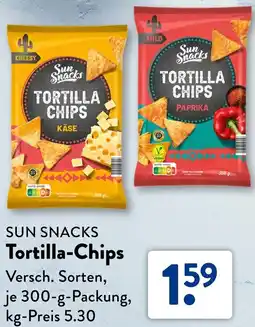 Aldi Süd SUN SNACKS Tortilla-Chips Angebot