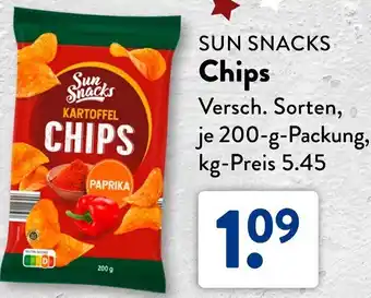 Aldi Süd SUN SNACKS Chips Angebot