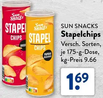 Aldi Süd SUN SNACKS Stapelchips Angebot