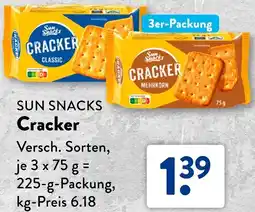 Aldi Süd SUN SNACKS Cracker Angebot