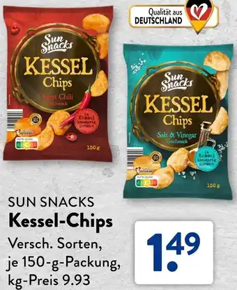 Aldi Süd SUN SNACKS Kessel-Chips Angebot