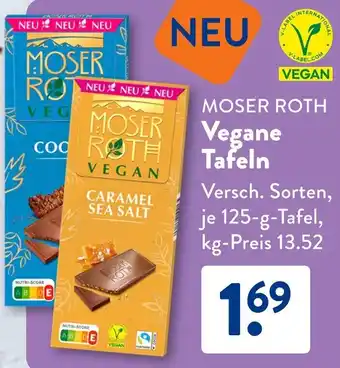 Aldi Süd MOSER ROTH Vegane Tafeln Angebot