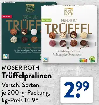 Aldi Süd MOSER ROTH Trüffelpralinen Angebot