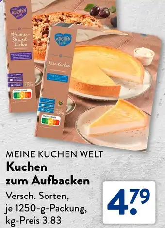 Aldi Süd MEINE KUCHEN WELT Kuchen zum Aufbacken Angebot