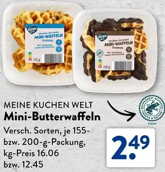 Aldi Süd MEINE KUCHEN WELT Mini-Butterwaffeln Angebot