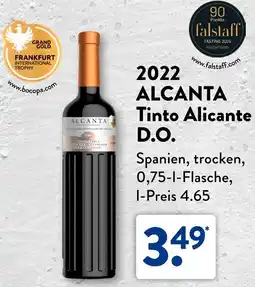 Aldi Süd 2022 ALCANTA Tinto Alicante D.O. Angebot