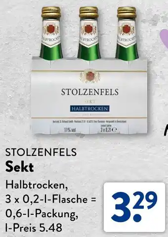 Aldi Süd STOLZENFELS Sekt Angebot