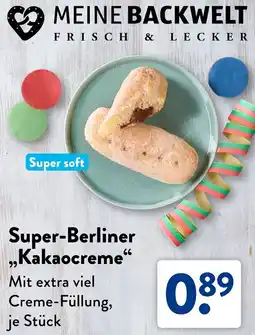 Aldi Süd Super-Berliner „Kakaocreme" Angebot