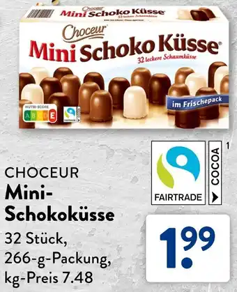 Aldi Süd CHOCEUR Mini Schokoküsse Angebot