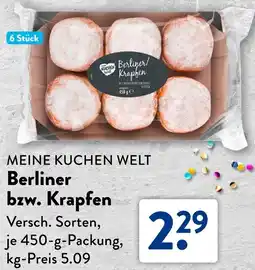 Aldi Süd MEINE KUCHEN WELT Berliner bzw. Krapfen Angebot