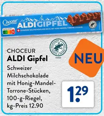 Aldi Süd CHOCEUR ALDI Gipfel Angebot