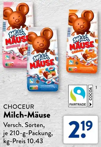 Aldi Süd CHOCEUR Milch-Mäuse Angebot