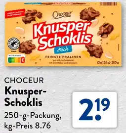 Aldi Süd CHOCEUR Knusper Schoklis Angebot