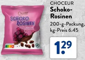 Aldi Süd CHOCEUR Schoko Rosinen Angebot