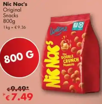 Travel Free Nic Nac's Original Snacks Angebot