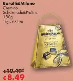 Travel Free Baratti&Milano Cremino Schokolade&Praline Angebot