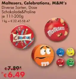 Travel Free Maltesers, Celebrations, M&M's Angebot