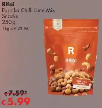 Travel Free Rifai Paprika Chilli Lime Mix Snacks Angebot