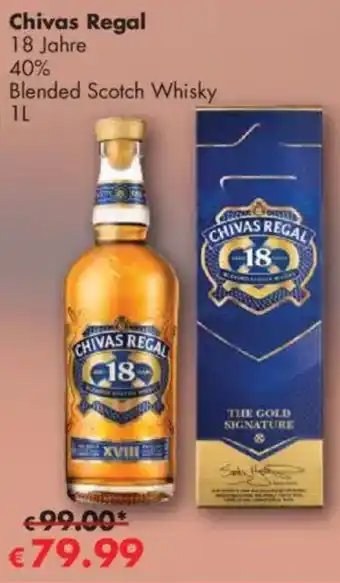 Travel Free Chivas Regal 18 Jahre 40% Angebot